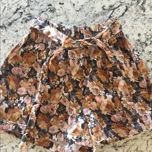 Floral Paper Bag Shorts